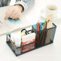 multi-functional mesh metal pen holder fashion desktop